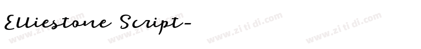 Elliestone Script字体转换 Elliestone Script字体转换